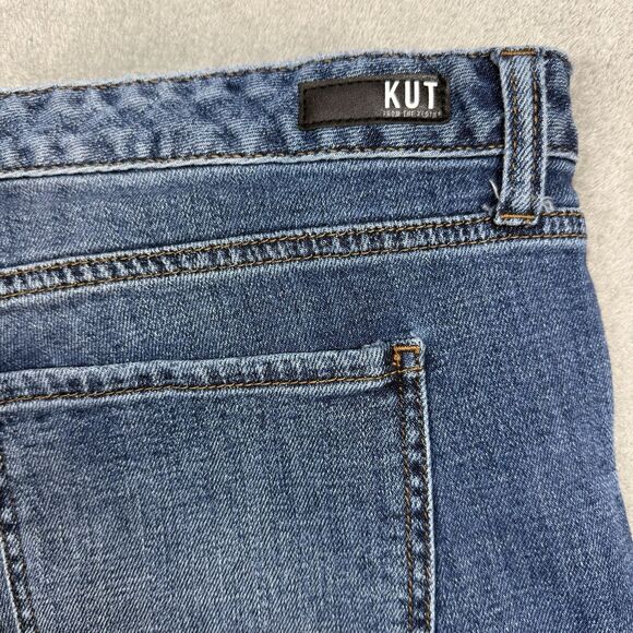 Kut From The Kloth High Rise Catherine Fab Ab Boyfriend Blue Jeans Women's 18 - Picture 11 of 12